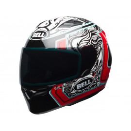 Casque BELL Qualifier Gloss Tagger White/Black/Red Splice taille XS