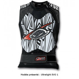Gilet de protection UFO Ultralight EVO 2.0 avec ceinture blanc taille S/M