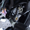 Pions de bras oscillant avec platine R&G RACING noir Kawasaki Z900