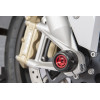 Protections fourche et bras oscillant (axe de roue) GILLES TOOLING GTA rouge Yamaha