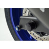 Protections fourche et bras oscillant (axe de roue) GILLES TOOLING GTA noir/rouge Ducati