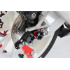 Protections fourche et bras oscillant (axe de roue) GILLES TOOLING GTA noir/rouge BMW