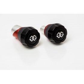 Protections fourche et bras oscillant (axe de roue) GILLES TOOLING GTA noir/rouge Yamaha