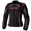 Veste femme RST S1 Mesh CE textile - noir/rose fluo taille 3XL