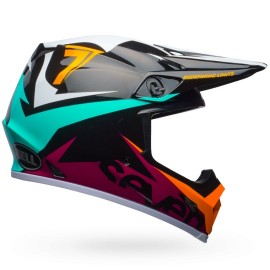 Casque BELL MX-9 Mips Seven Ignite Aqua/Navy taille S