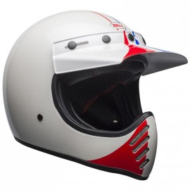 Casque BELL Moto-3 Ace Café GP'66 Gloss White/Red taille XXL