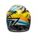 Casque BELL Moto-9 Mips Tagger Gloss Yellow/Blue/White Assymetric taille M