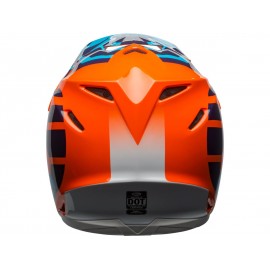 Casque BELL Moto-9 Mips Gloss Blue/Orange District taille XS
