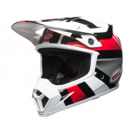 Casque BELL MX-9 Mips Gloss White/Black/Red Marauder taille XS