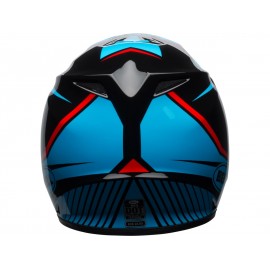 Casque BELL MX-9 Mips Gloss Black/Cyan/Red Torch taille XL
