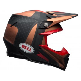 Casque BELL Moto-9 Flex Matte Copper/Black Vice taille XS
