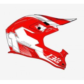 Casque JUST1 J32PRO Kick White/Red Matte taille YM