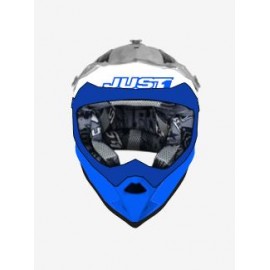 Casque JUST1 J32PRO Kick White/Blue/Yellow Gloss taille YM