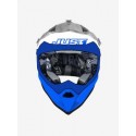Casque JUST1 J32PRO Kick White/Blue/Yellow Gloss taille YM