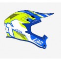 Casque JUST1 J32PRO Kick White/Blue/Yellow Gloss taille YL