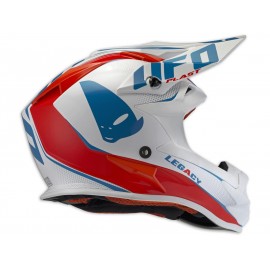 Casque UFO Onyx Legacy blanc/bleu/rouge taille XL