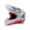 Casque UFO Onyx Legacy blanc/bleu/rouge taille S