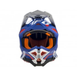 Casque UFO Diamond bleu/blanc/rouge taille S