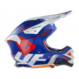 Casque UFO Diamond bleu/blanc/rouge taille M