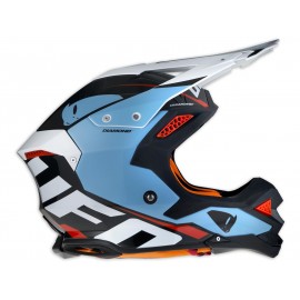 Casque UFO Diamond turquoise/noir/rouge taille XXS
