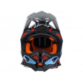 Casque UFO Diamond turquoise/noir/rouge taille XL