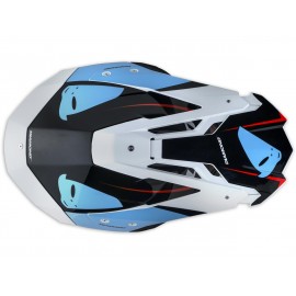 Casque UFO Diamond turquoise/noir/rouge taille S