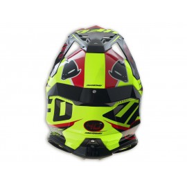 Casque UFO Diamond jaune/noir/rouge taille XXS