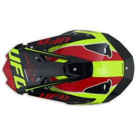 Casque UFO Diamond jaune/noir/rouge taille M