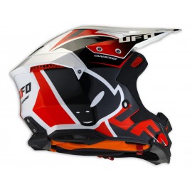 Casque UFO Diamond noir/blanc/rouge taille XS