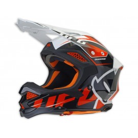 Casque UFO Diamond noir/blanc/rouge taille M