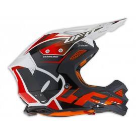 Casque UFO Diamond noir/blanc/rouge taille L