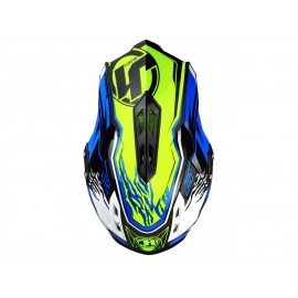 Casque JUST1 J12 Dominator bleu/jaune fluo taille XS 