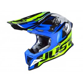 Casque JUST1 J12 Dominator bleu/jaune fluo taille M 