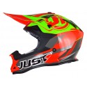 Casque JUST1 J32.PRO Rave rouge/lime taille XS 