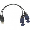 Câble Y USB,USB Y-SPLITTER 2 OUT