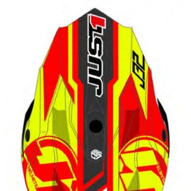 Visière de rechange JUST 1 J32 Pro Rave Red/Lime