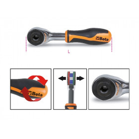 Porte-embout à cliquet BETA 860/58 manche rotatif 1/4'