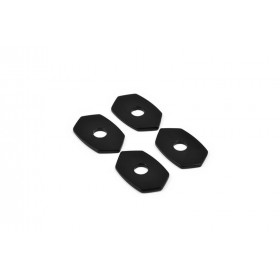 Plaques de montage HIGHSIDER Indy Spacer Alu noir Kawasaki