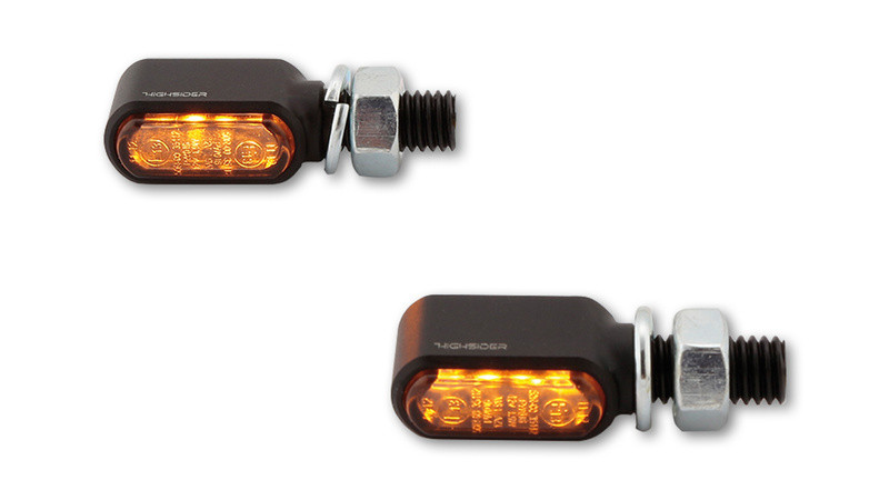Clignotant LED Moto Adaptable Homologué DESIGN Noir