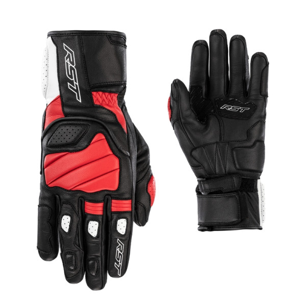 Gants cuir femme Ixon Thund Lady noir/blanc - Équipement route sur La
