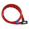 Antivol câble OXFORD Barrier 1,5m x 25mm rouge