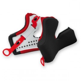 Mousses de joue UFO Interceptor/Warrior système rapide rouge taille M