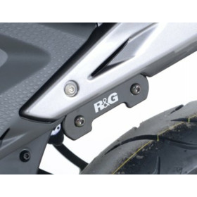 Caches orifices repose-pieds arrière R&G RACING noir Honda CB500F / CBR300/500R