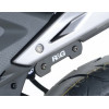 Caches orifices repose-pieds arrière R&G RACING noir Honda CB500F / CBR300/500R