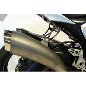 Patte de fixation de silencieux R&G RACING noir Suzuki GSX-R750/1000