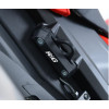 Caches-orifice repose-pieds R&G RACING noir Honda CBR1000RR