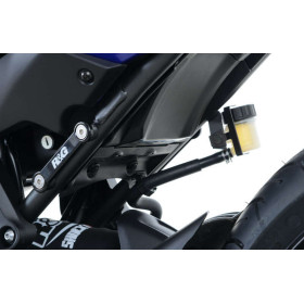 Caches orifices de repose-pieds arrière R&G RACING gauche et droit noir Yamaha Tracer 700