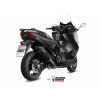 Ligne complète MIVV Speed Edge inox silencieux acier noir/casquette carbone Yamaha T-Max 530