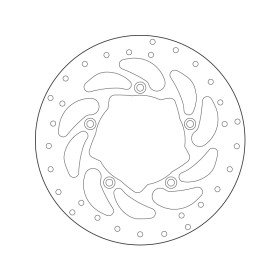 Disque de frein BREMBO Oro 68B407P9 rond fixe