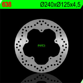 Disque de frein NG 638 rond fixe